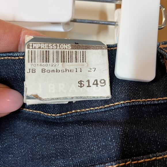 NWT J Brand Women's Bombshell Curvy Denim Jeans Dark Wash Straight Leg 27 - Picture 7 of 13
